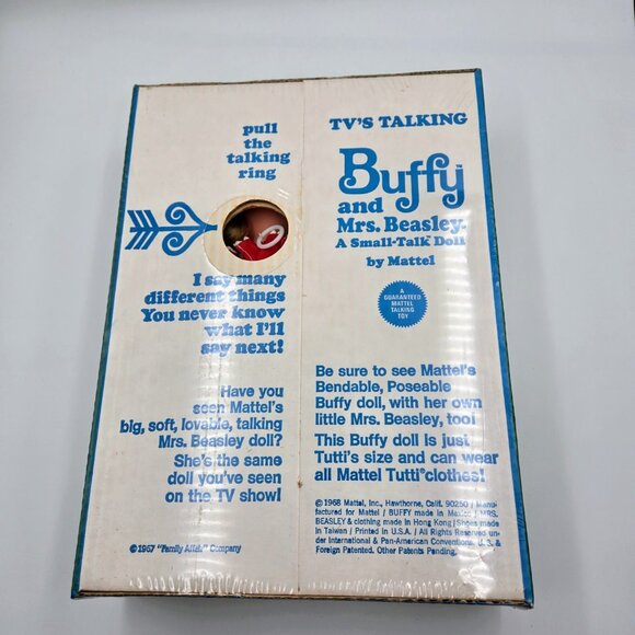 1967 Mattel Talking Buffy And Mrs. Beasley New In Original Box Works Sealed Read - Picture 8 of 14